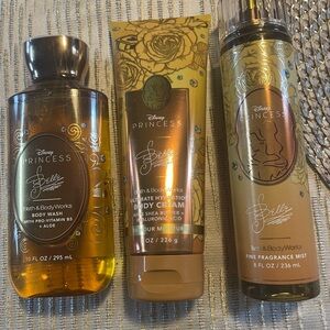 Bath & Body Works Belle Princess Body Care Set in Gold and Yellow